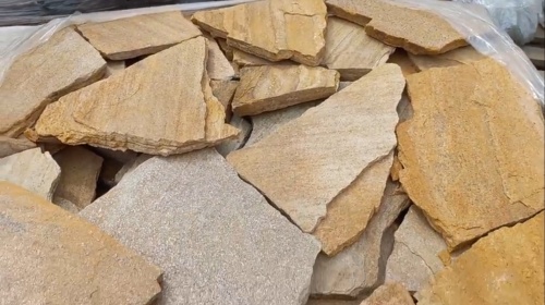 Плитняк златолит жёлтый для цоколя купить в Республике Дагестан