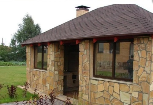 Плитняк златолит жёлтый для фасада 1,5-3 см купить в Республике Дагестан