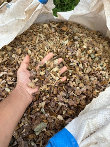 Златолит персиковый декоративная каменная крошка купить в Республике Дагестан