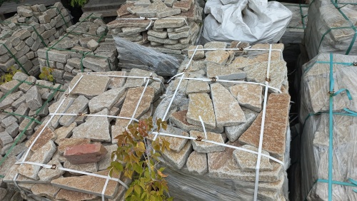 Гранитный плитняк галтованный для парковки купить в Республике Дагестан