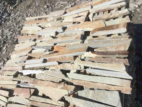 Горбушка златолит золотистый для облицовки купить в Республике Дагестан